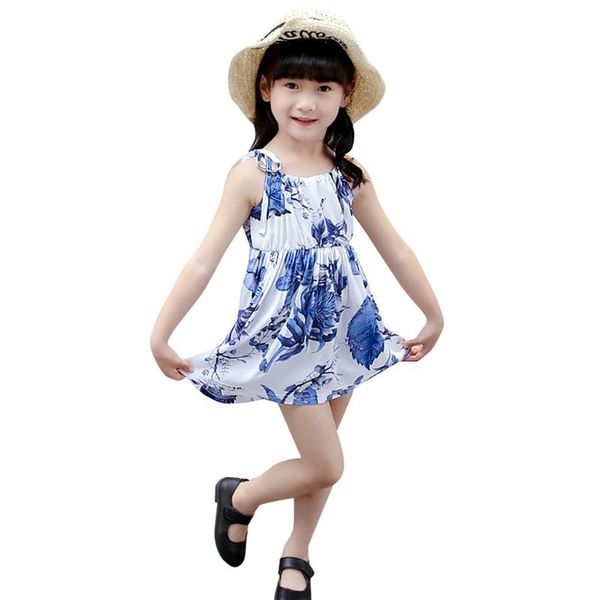 

girl's dresses toddler kid baby girls sleeveless gallus sunflower print floral princess dress tutu summer praty birthday holiday dress#, Red;yellow