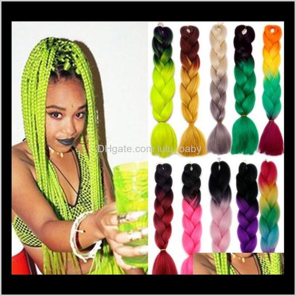 Zf Hairstyles Uk 24 pollici puro per donne nere Ombre treccia afro dritto Yshgt sintetico Ucsfx