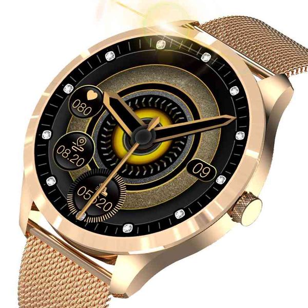 

gejian2021 new smart watch ladies control music playback information reminder compatible android ios ip67 waterproof