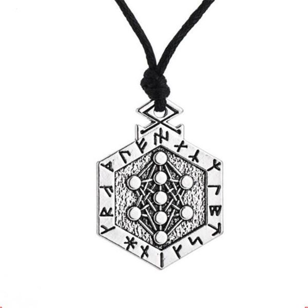 

pendant necklaces necklace viking style jewelry magic card odin special runes solomon feeling zinc alloy provide drop, Silver