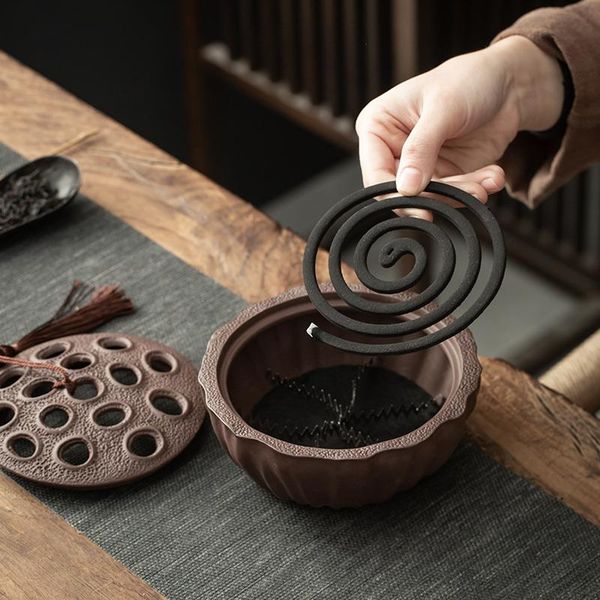 

fragrance lamps chinese ceramics incense burner living room vaporizer smoke fountain incensario home decor db60xx