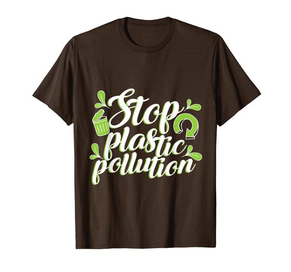 

'splastic pollution' environment awareness shirt, White;black