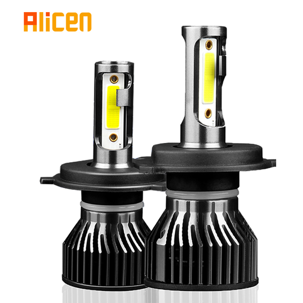 

car headlights h7 led headlight h4 mini 9005 9006 12v high brightness bulb h8 h9 h11 fog lamp cooling fan cob 6000k