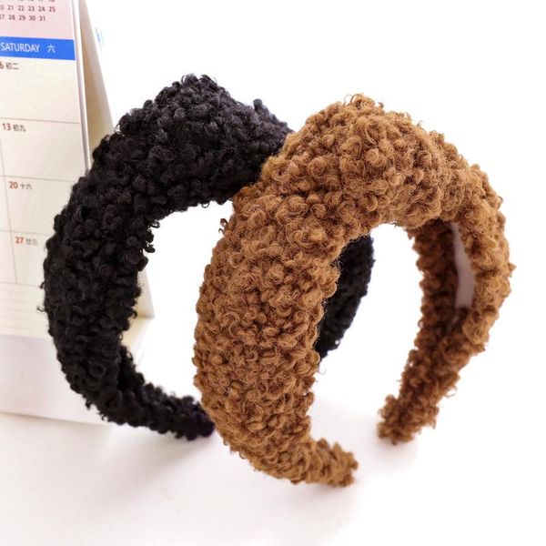 

hair accessories 2021 christmas gift vintage winter wool fur fleece for women girls headband hairband opaska do wlosow opaski