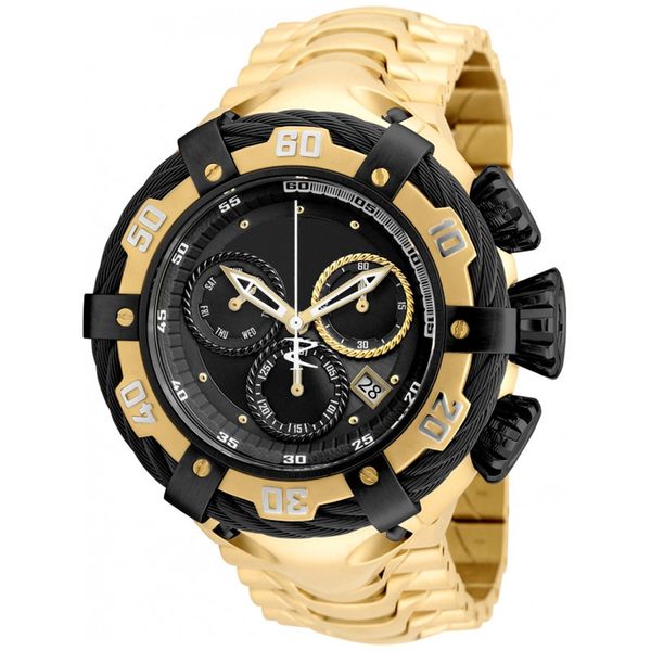 

invincible bolt thunderbolt mens quartz wristwatch stainless steel waterproof chronograph undefeated luxury watch invicto reloj de hombre dr, Slivery;brown
