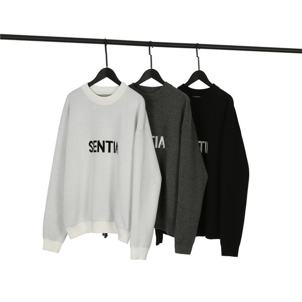 

designers sweater mens womens senior classic leisure autumn winter keep warm comfortable fashion trend mens clothing, White;black