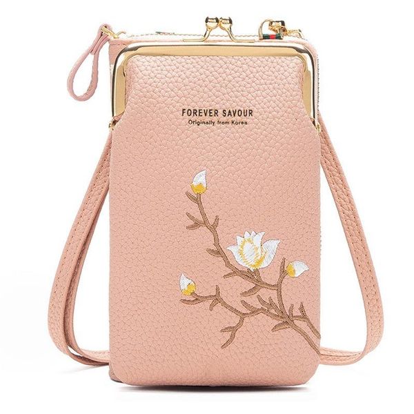 

evening bags fashion printed shoulder crossbody multi-function flowers pattern phone money handbags women wallets pocket clutch