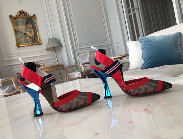 

2021 good quality fashion women luxurys designers shoes designer sandals womens luxury high heels sandal dress shoess with box size 35-41 -n, Black