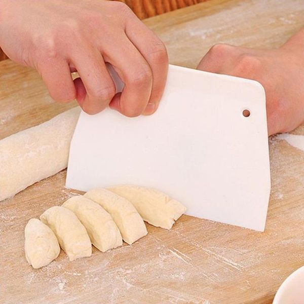 

baking tools plastic scraper trapezoidal trumpet butter cake dough cutter & pastry