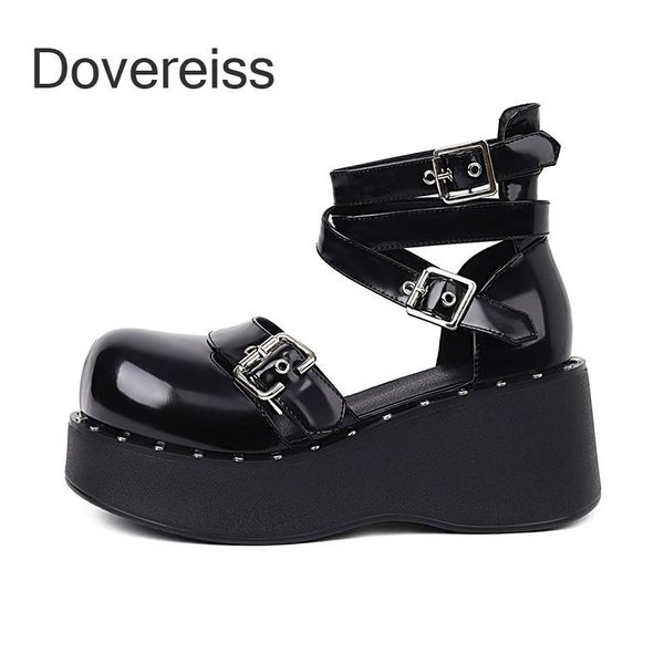 

dress shoes dovereiss fashion women's summer elegant buckle consice pumps office ladys 42 43, Black