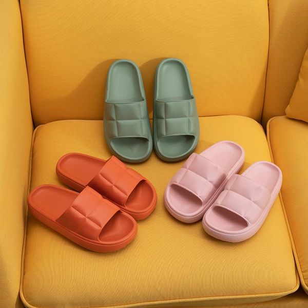 

slippers 2021 summer style men's and women's home indoor breathable wear-resistant soft comfortable sandals, Black