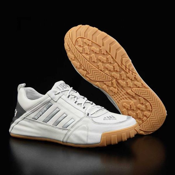 

men's sho sports leisure small white board autumn 2021 genuine leather korean version trend versatile