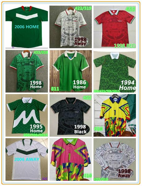 

1995 retro hernandez blanco soccer jersey 1986 1994 1998 2006 hernandez h.sanchez football shirt luis garcia campos ancient maillot marquez, Black;yellow