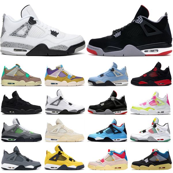 

shoes 4s red thunder 4 for men women university blue white oreo taupe haze desert moss sport sneakers