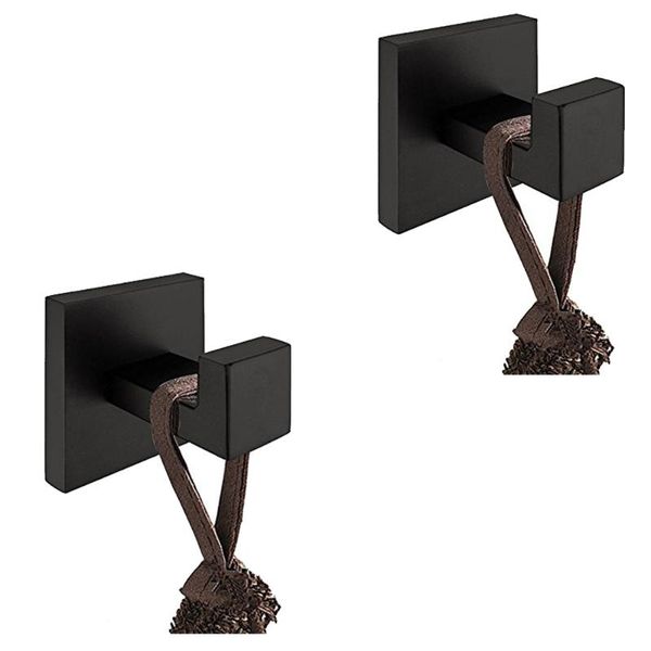 

bath accessory set leyden 304 stainless steel robe hooks wall mounted black clothes towel hanger 2pcs bathroom accessories