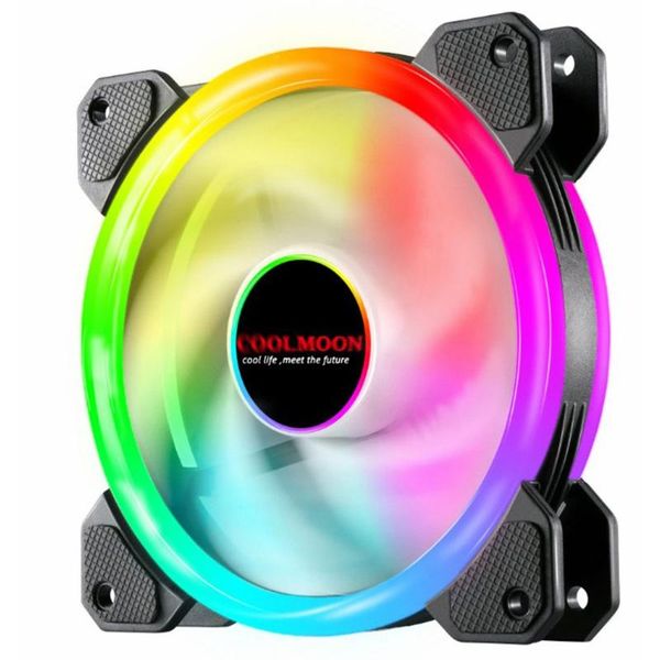 

practical 12cm deskcomputer cooling fan silent rgb chassis durable non-slip cables & connectors