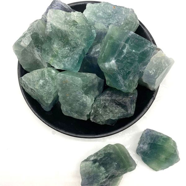 

irregular natural green energy stone gemstones for handmade pendant necklaces keychains jewelry making accessories home garden decor, Black