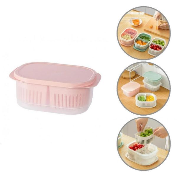 

storage bottles & jars durable vacuum preservation refrigerator organizer detachable food container with lid kitchen assistant