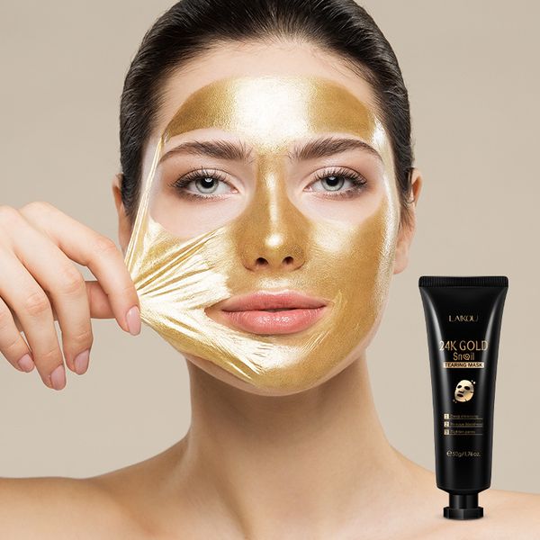 

laikou gold tear off mask blackhead remove stains face pores clean shrink pores nose korean cosmetics
