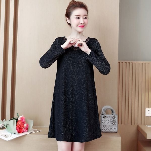 

gpq add fat plus women's long sleeve t-shirt women's foreign style medium trousers lace plus size dresses trouserslength bottomcoa
