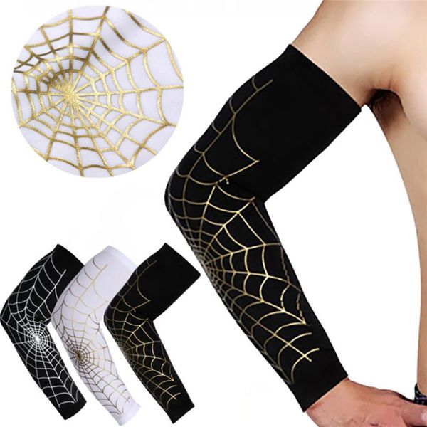 

elbow & knee pads 1pc arm sleeves breathable cuffs compression outdoor sports basketball sleeve sportswear &3s18, Black;gray