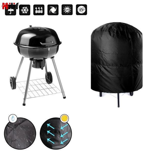 

tools & accessories round bbq grill cover waterproof rain protective camping outdoor barbecue 77x58cm/80x66x100cm anti dust