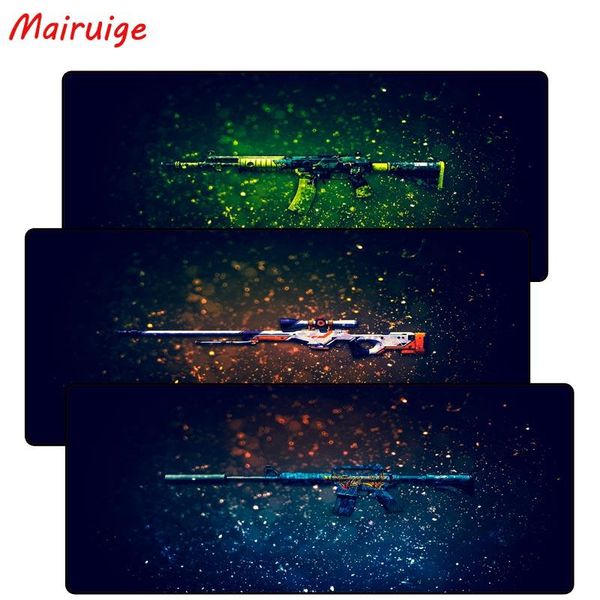 

mouse pads & wrist rests mairuige gun large pad overlock edge big gaming send boyfriend the gift for cs go league of leg dota 4 size