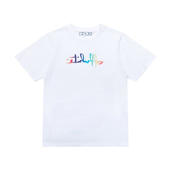 

summer 2021 spring off / new fashion trend printed letters casual cotton short sleeve t-shirt for men and women, White;black