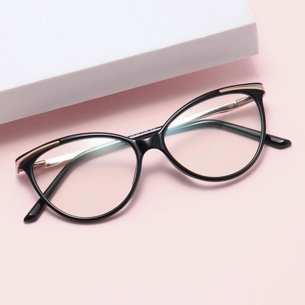 

sunglasses women's fashion computer glasses blue light blocking eyeglasses non-prescription anti-blue spectacles oval tr90 eyewear fram, White;black