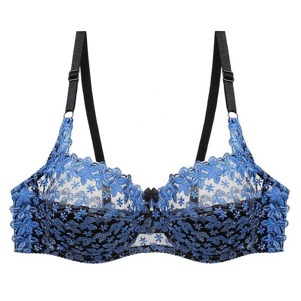 

bras slim cup lace bra women's embroidery enlarged cd, Red;black