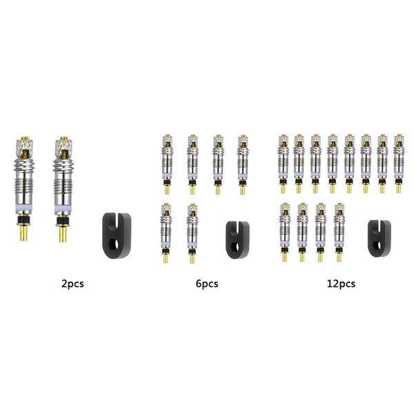

2/6/12pcs brass french presta bicycle tire valve core + removal tool road bike repair accessories motorcycle wheels & tires