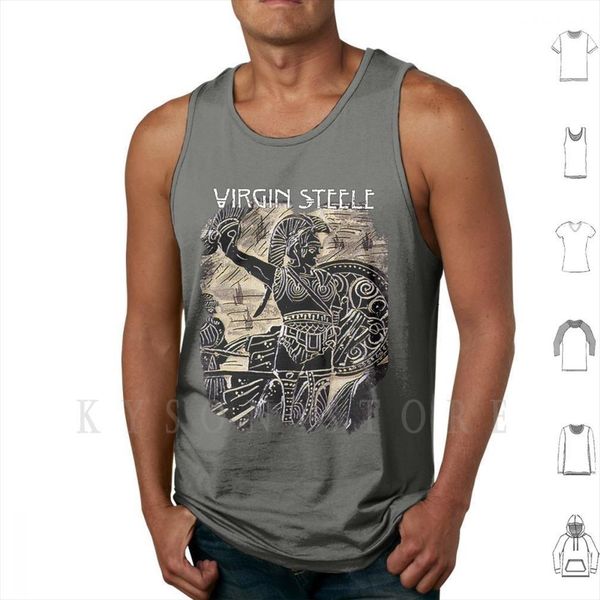 

atreus 1999 tank vest 100% cotton virgin steele david de feis metal album concept heavy, White;black