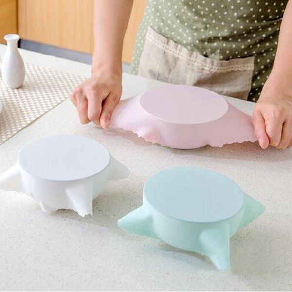 

food savers & storage containers universal silicone suction lid-bowl pan cooking pot lid-silicon stretch lids cover spill lid bowl