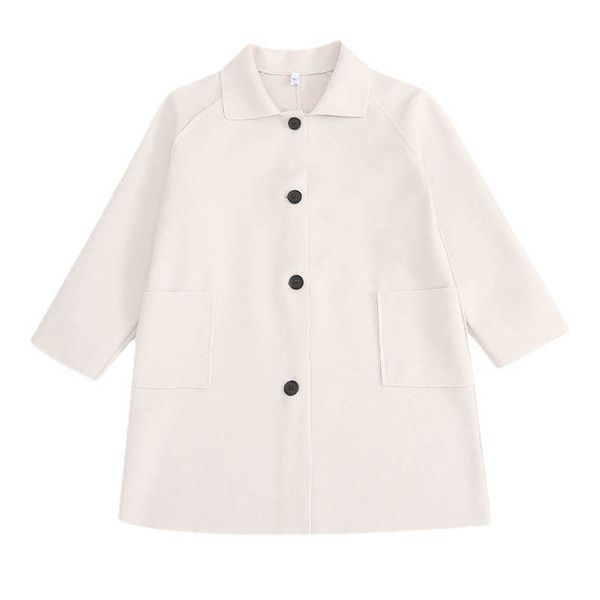 

girls woolen overcoat kids coat long outfits children outwear clothes wear autumn winter childrens clothing wool fashion b9153, Blue;gray