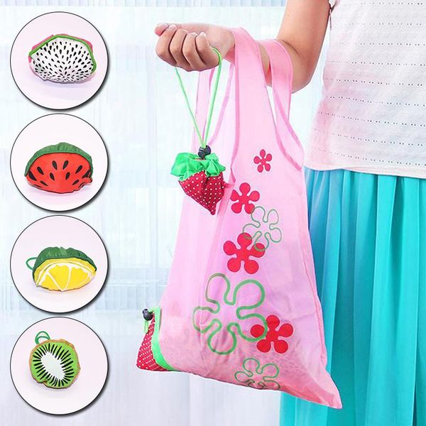 

creative environmental storage bag handbag vegetable fruit foldable shopping bags reusable folding grocery eco tote