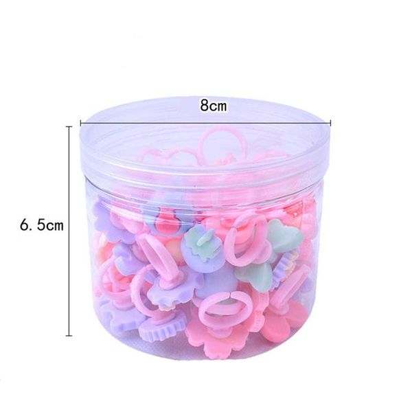 

party masks 1 box 50pcs adjustable cartoon rings for girls dress up accessories kids toy cute girl gift