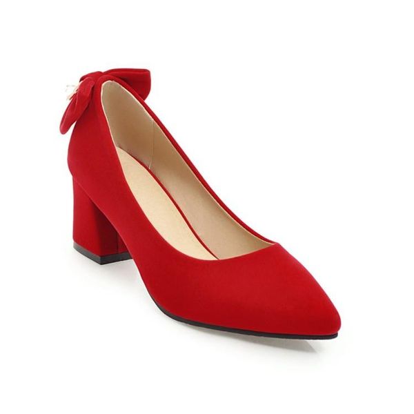 

dress shoes oversized single decorated with pointed bow ladies high heels women woman pumps, Black