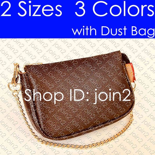 

m58009 mini pochette accessoires designer vintage women's clutch evening shoulder handbag wrist cross body bag pouch chain wallet coin