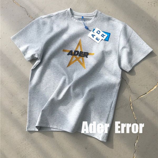 

men's t-shirts aderer tshirt of men's women 1:1 star embroidered then sew letter adhere t grip, White;black