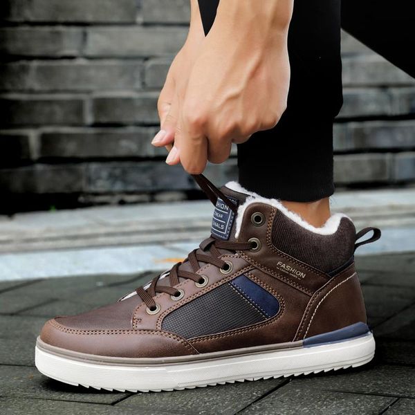 

boots men's comfortable winter&autumn warm fashion men casual shoes 2021, Black