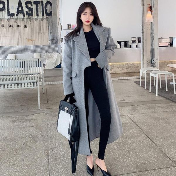 

east gate of south korea autumn and winter 2021 design is irregular, button wool tweed thickened jacket the middle women's two piece pa, White