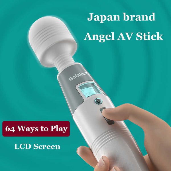 Massageartikel Super Leistungsstarker Zauberstab AV-Vibrator Sexspielzeug für Frau Klitoris Stimulator Massagegerät G-Punkt Vibrierender Dildo Japan Produkt