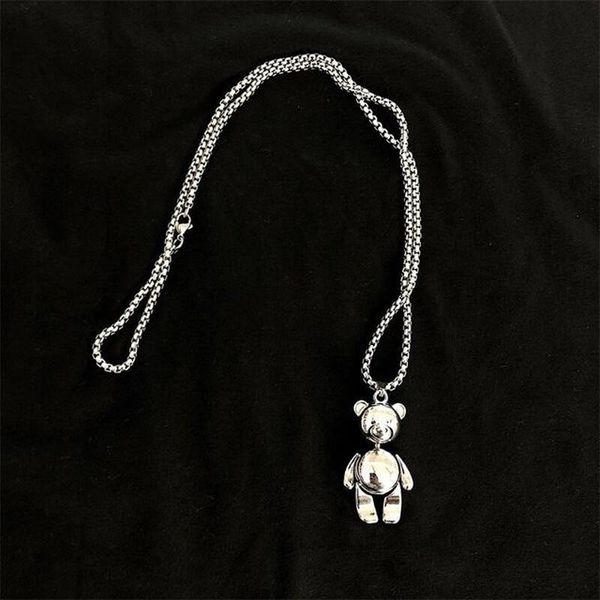 

pendant necklaces bear pearls necklace for women vintage multilayer moon star charm choker boho jewelry, Silver