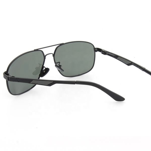 

highend accessories big luxury metal frame tac lens sunglass polarized outdoor driving sun glass, Black