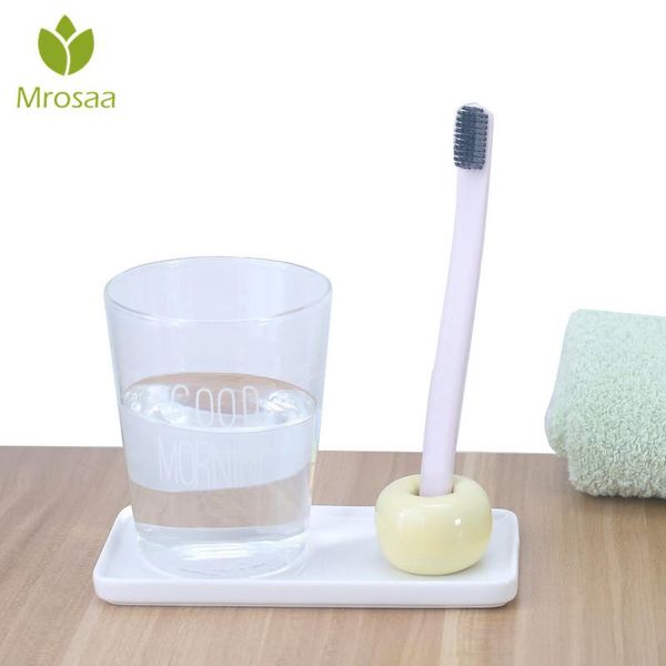 

pcs mrosaa creative ceramic toothbrush holder storage rack bathroom shower simple tooth brush stand shelf bath accessories accessory set