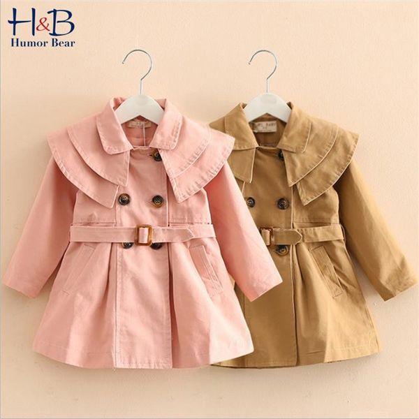 Herbst Winter Kinder Kleidung Baby Mädchen Windjacke Mode Einfarbig Top Für 1-6 Jahre Alte Kinder Mädchen Kleid 210611