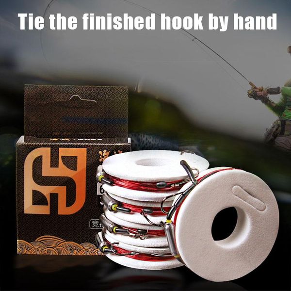 

hand-tie the hook set fishing line nylon gear supplies accessories &t8 hooks
