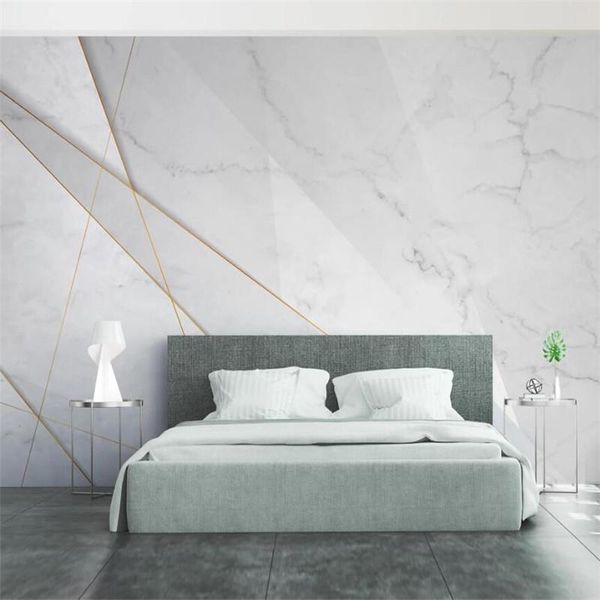 

wallpapers milofi custom 3d wallpaper mural nordic abstract geometric figure line marble background wall living room decoration painting