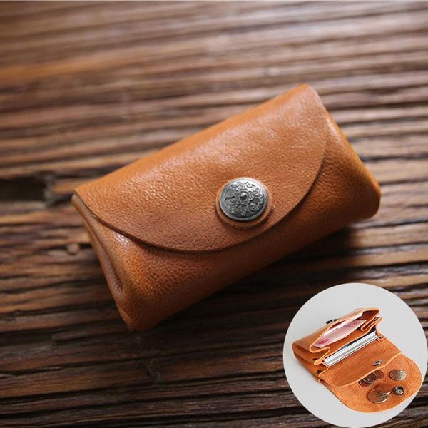 

luxury all leather small cover wallet quality nature cowhide men and women cardholder short genuine leather small purse, Red;black