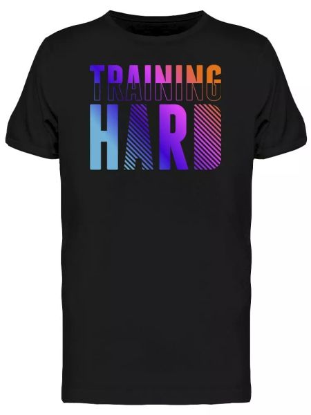 

Training Hard Active Wear Tee Men's -Image by Shutterstock, White;black